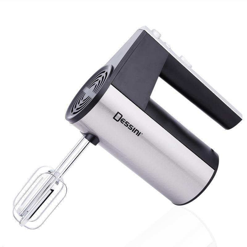 DESSINI电动打蛋器家用手持式搅拌机奶油不锈钢打蛋机大功率五档