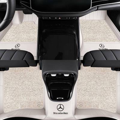 奔E300LGLE350GLS450GLCS级EQE全包围汽车真皮脚垫