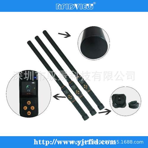 RFID读码器长距离低频扫描仪动物耳标芯片扫码器固定杆式扫码仪
