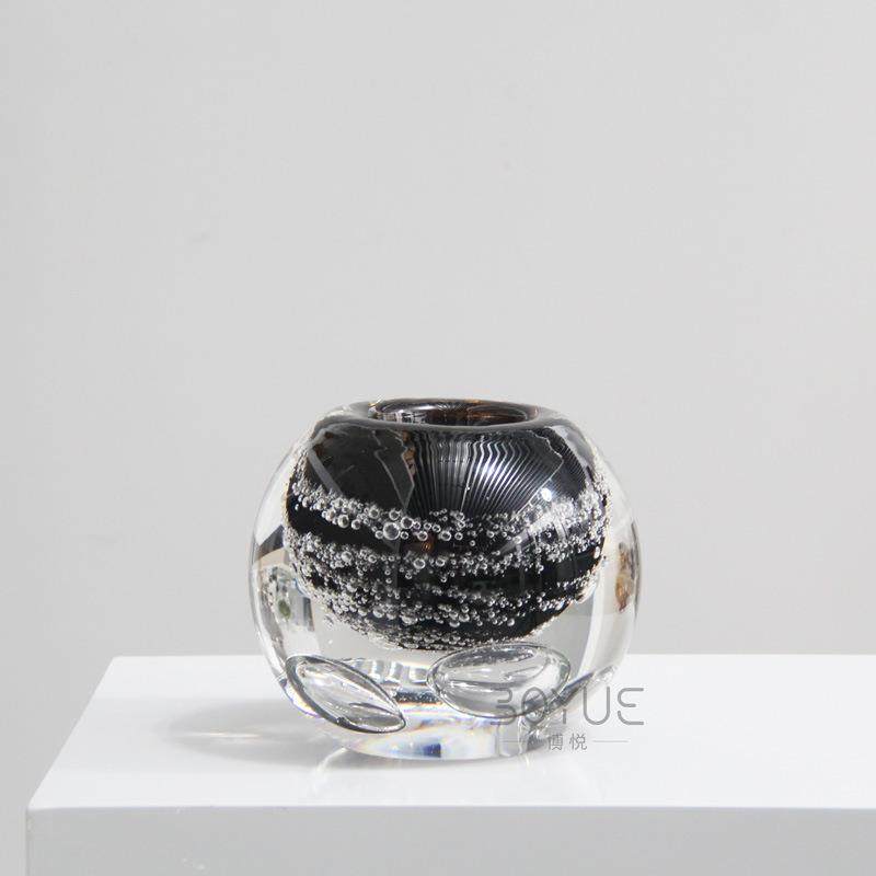 现代轻奢气泡彩色球形琉璃花瓶样板间民宿玄关电视柜台面软装摆件,纺织面料/辅料/配套,纺织机械配件,淘宝优惠券,粉丝福利购,淘宝优惠卷