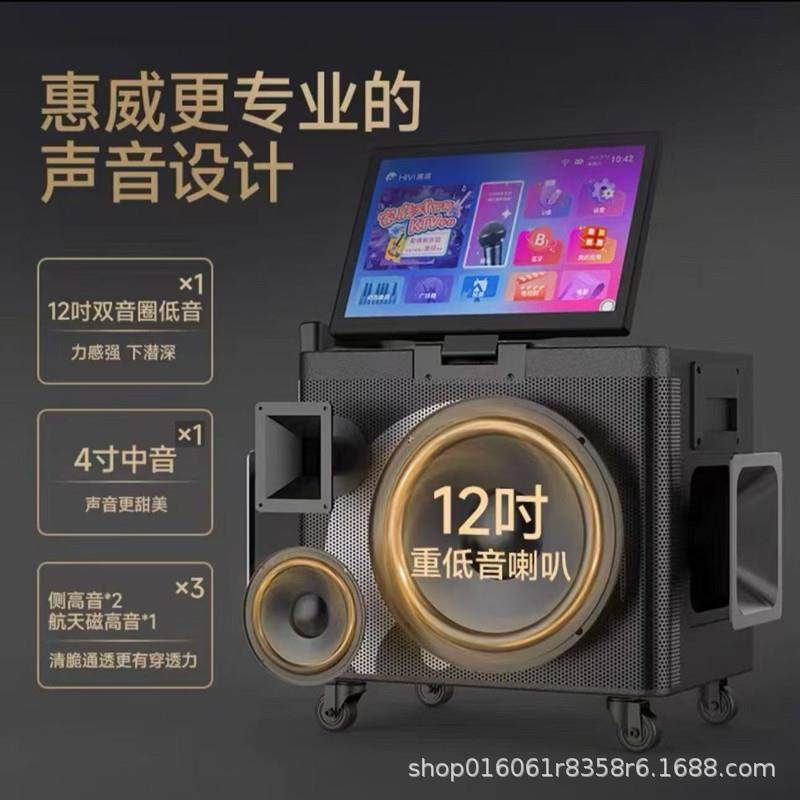 惠威视频音箱MS26高音质户外唱歌广场舞卡拉OK家庭直播立体声音响