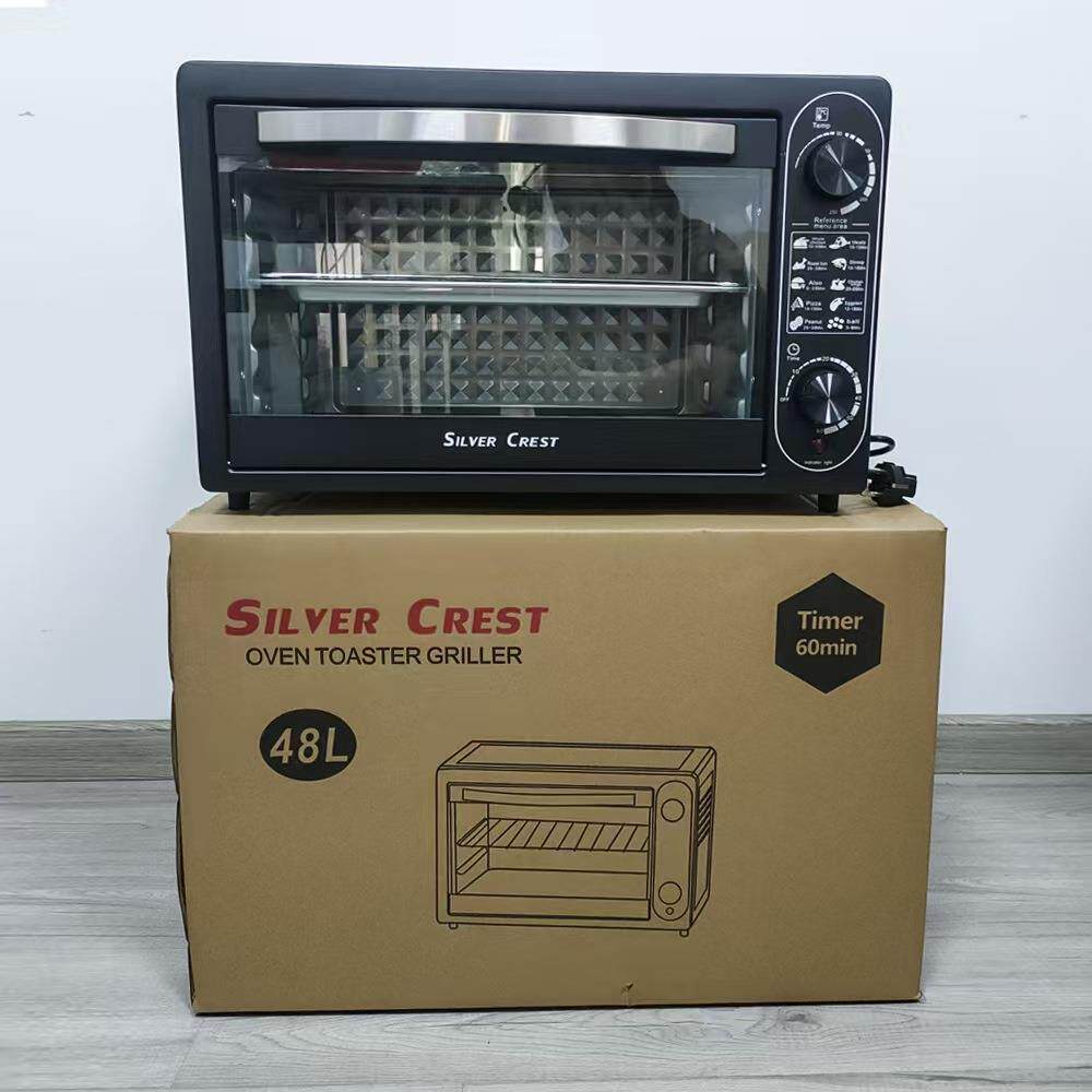 48L电烤箱家用多功能烘焙烤箱大容量智能三明治机面包机英文