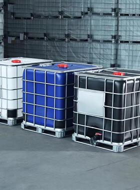 厂家大口吨桶黑色双层IBC吨桶蓝色全新吨桶50口径80口径1000l