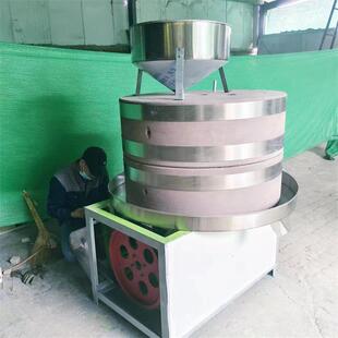 小型电动石磨机杂粮加工全自动磨面粉机黄豆大米芝麻酱研磨机