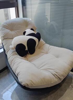 现代简转约台单人沙椅可旋意式轻奢客发厅阳休闲椅懒GTP人沙发躺