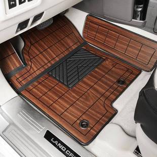 10-20款霸普拉多木道质脚垫木围地地板柚木全包脚板垫7座内饰701