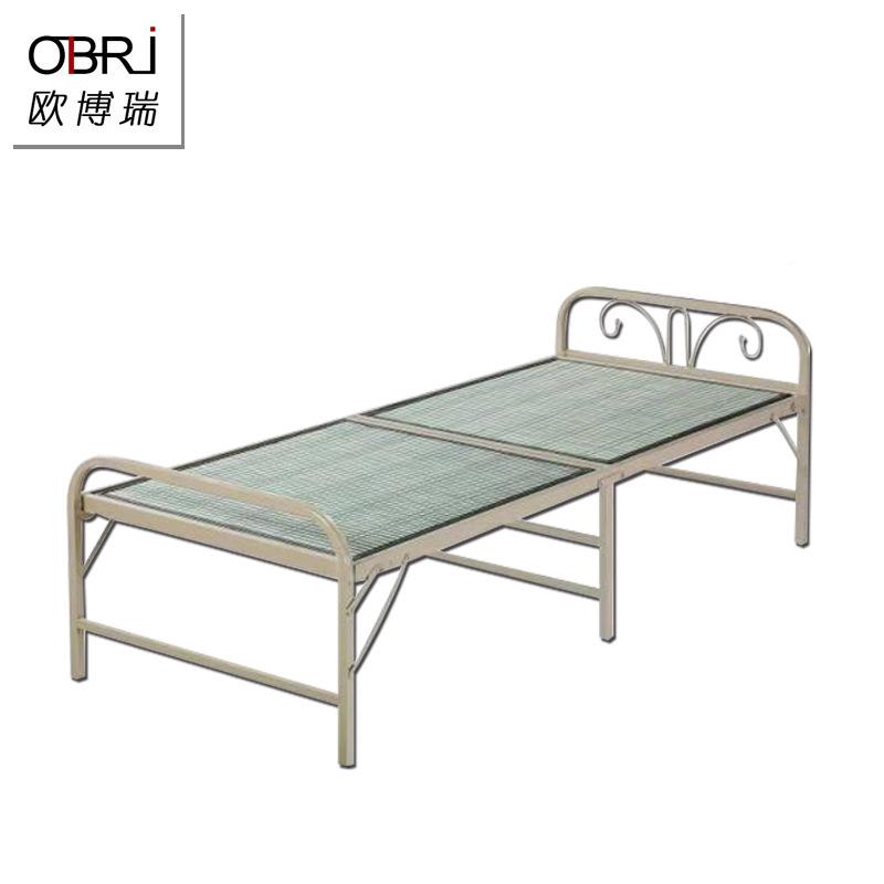 人凉席床硬板折叠床居家办公午陪护多用休加强固撑重可移动收放省