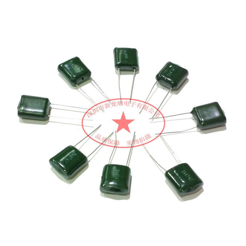 CL11涤纶电容2A22J2A202100V0.22UF220NF242000CLD4PF5%5MM