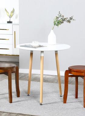 家方用实木仿古圆凳代中UWK式餐桌大时尚创意可叠放凳古筝梳妆凳