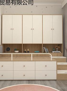 2I榻米床衣柜组一体床户榻型儿小童床柜合多功能JAG带储物书架床