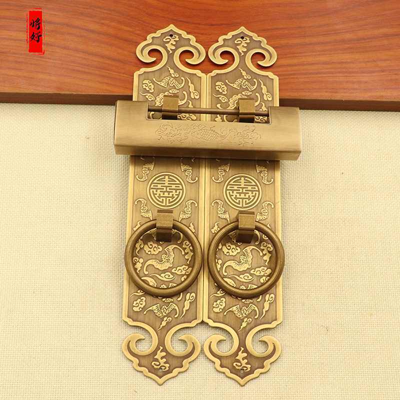 中式古建实木门锁柜门拉手