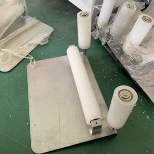 铝型材CRN卸滑轮上货下车传输搬运架滚筒拖动架托辊装小卸货送料