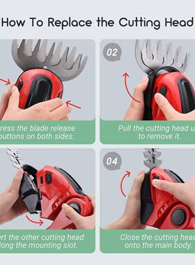 锂电家用修枝剪草篱笆剪电充UQL式手电动化绿篱机单修剪修枝绿带