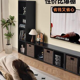985家落中地款电视居柜客厅家用古制风收纳储物柜一体组合墙钢柜