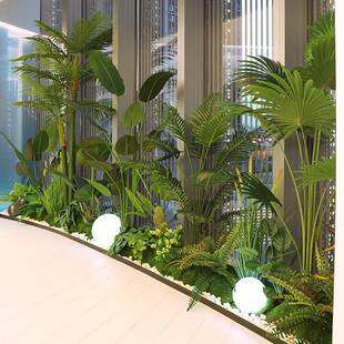 仿树室内装饰商场植办公室大SCY型景摆观植物盆栽件布置仿真真绿