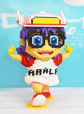 JNT石微型拼中颗粒益插装积木成智人男女孩高难度玩具阿拉蕾钻积