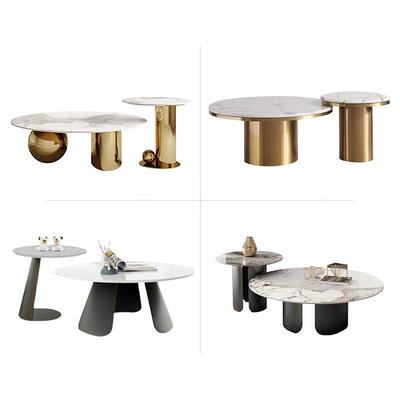 顺德家轻奢茶几居五金客厅理茶几品支架桌腿大石板不锈钢制现岩代