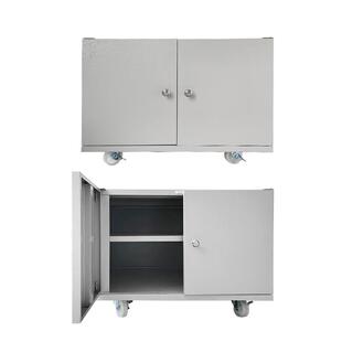 打印机柜子工作台落地复印机底座放置柜办公储物柜可移动带轮锦标