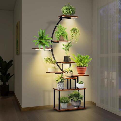 室内花架置物架阳台花架子客厅落地式多层阶梯花架多肉植物花盆架