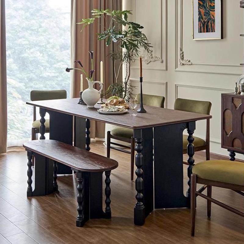 法式复古实木长方形餐桌家用中古风方桌饭桌多功能会议书桌餐厅,鲜花速递/花卉仿真/绿植园艺,割草机/草坪机,淘宝优惠券,粉丝福利购,淘宝优惠卷