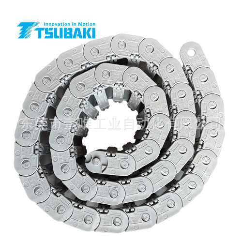 TSUBAKI椿本灰色防摩擦型塑料导向槽TKP45H25-40W78R75M电缆拖链