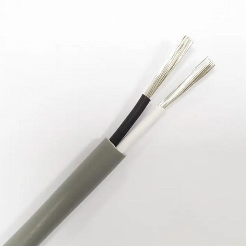 灰色音频电缆扬声器2C/14AWG绞合镀锡铜非屏蔽线材有线音频线