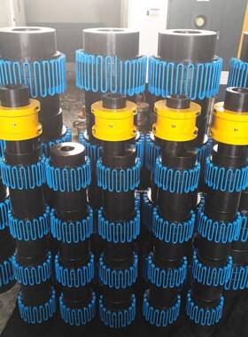 国标JS3蛇形弹簧联轴器蛇簧联轴器铝制罩壳重型机械使用