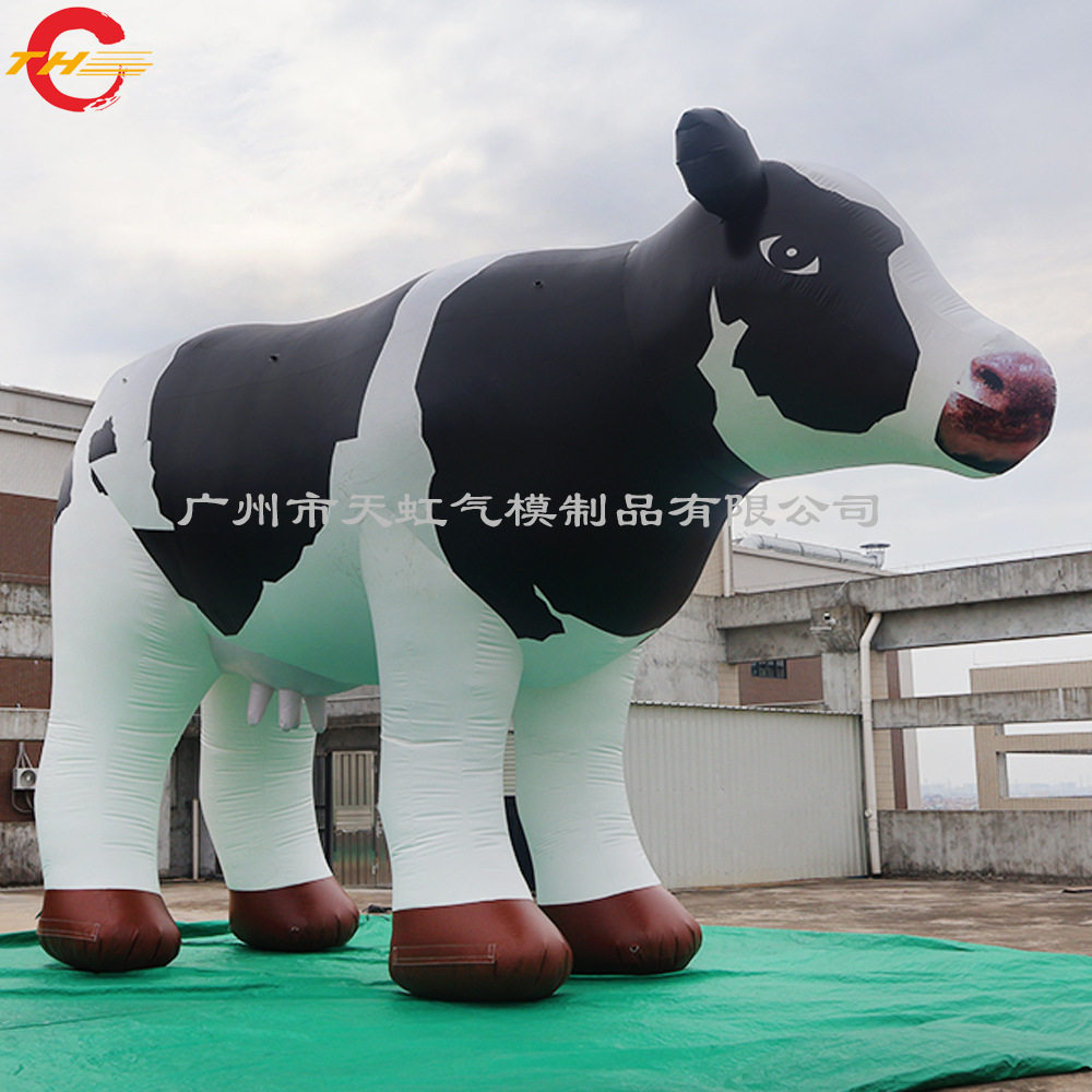 大型奶牛充气卡通模型装饰品动物园仿真动物充气气模