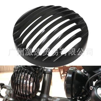 适用于凯旋BOBBER改装大灯保护罩前车灯罩复古装饰网罩