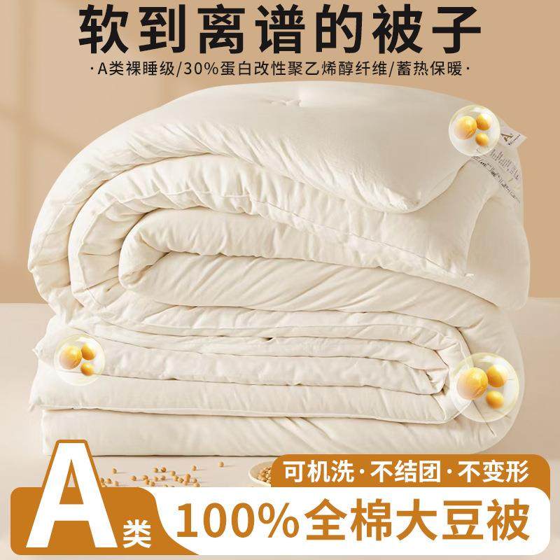 A类母婴级全棉大豆被加厚冬被纯棉保暖被芯春秋被子二合一子母被,机械设备,其他机械设备,淘宝优惠券,粉丝福利购,淘宝优惠卷