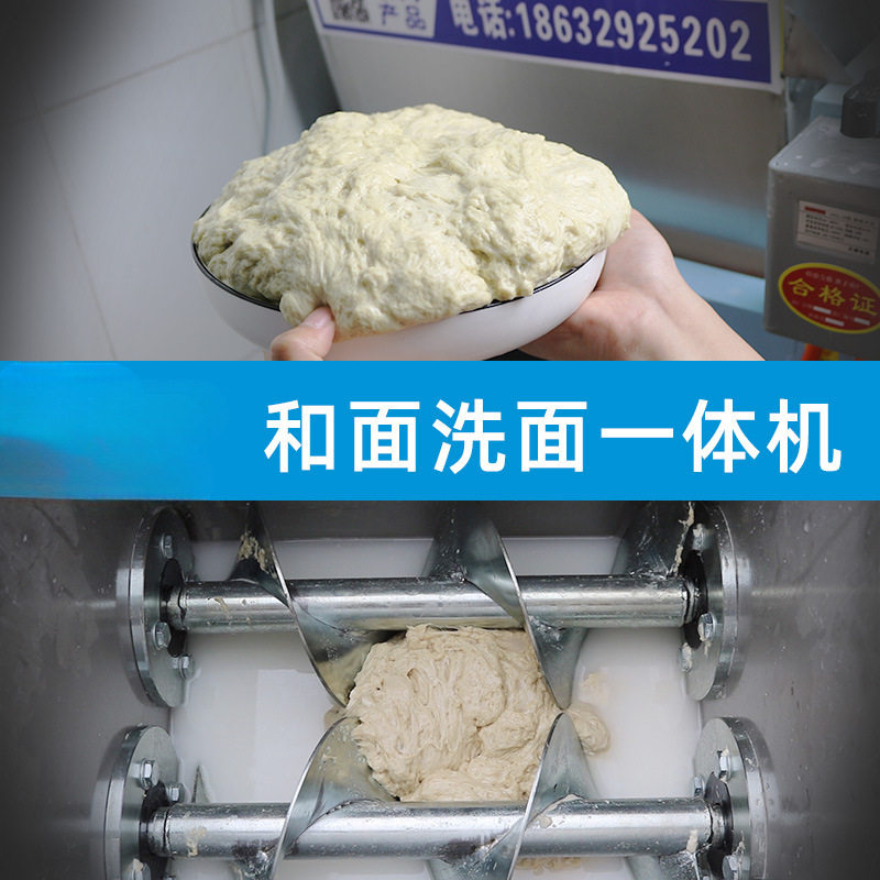全自动商用小型洗面机凉皮机家用和面洗面筋一体机双螺旋洗垒德株