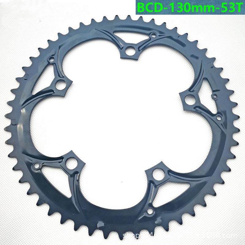 公路车折叠小轮车牙盘齿盘修补件修补盘片53T53齿BCD130mm