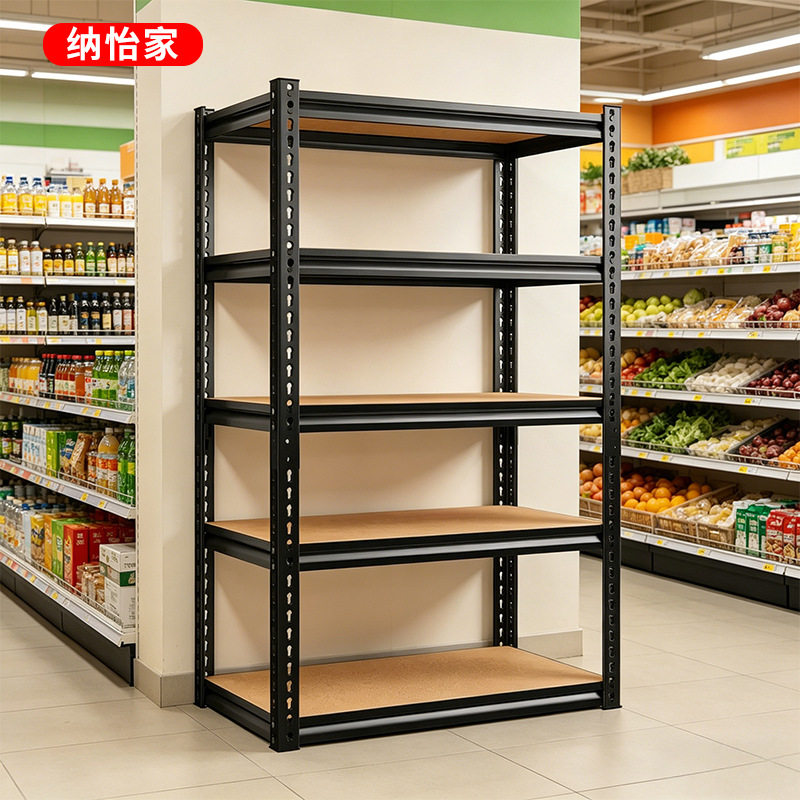 跨境便利店仓储货架家用五层储物架快递驿站仓储货架库房置物架