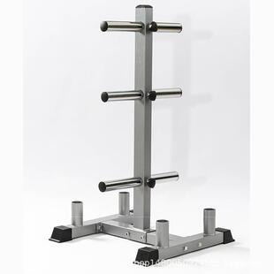 大孔小孔杠铃架杠铃杆杠铃片架子存储架杠铃片收纳私教杠铃展示架