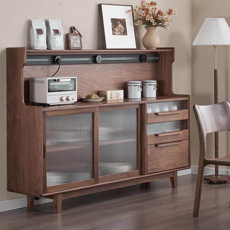 北欧实木餐边柜小户型民宿靠墙收纳储物柜家用餐厅黑胡桃木茶水柜,节庆用品/礼品,新娘配件,淘宝优惠券,粉丝福利购,淘宝优惠卷