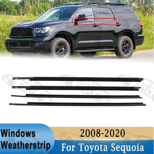 Sequoia红杉2008-2020车门玻璃外压条外挡水条车窗密封防水胶条