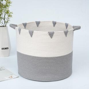 编织收纳筐小众简约设计换洗衣物置物篮家居用品玩具杂物收纳篮