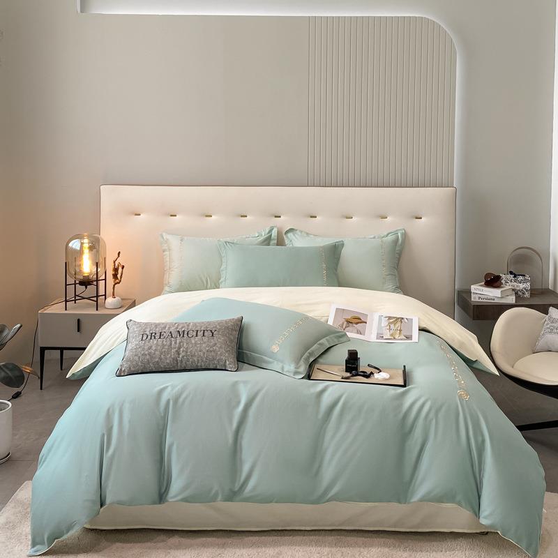 100全棉四件套纯棉床单被罩被套床笠学生宿舍单人床上用品三件套4