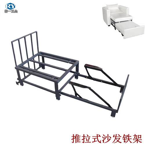 抽拉沙发床架升降功能床架单人推拉多功能三节抽拉沙发变床五金架
