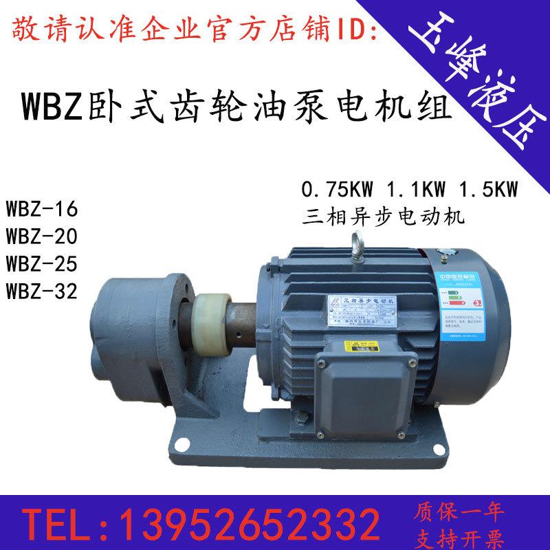 WBZ-6/10/16/25/40/50/63/100/125/160卧式齿轮油泵电机组CB-B4JZ