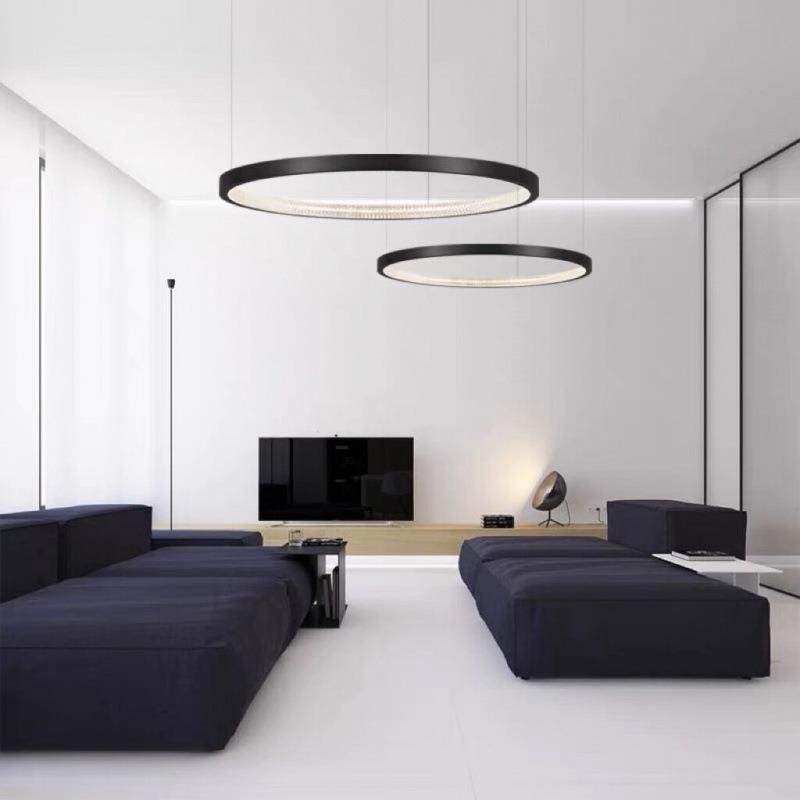 北欧黑色极简全铜别墅客厅吊灯现代简约轻奢大气圆环双圈卧室吊灯,纺织面料/辅料/配套,纺织机械配件,淘宝优惠券,粉丝福利购,淘宝优惠卷