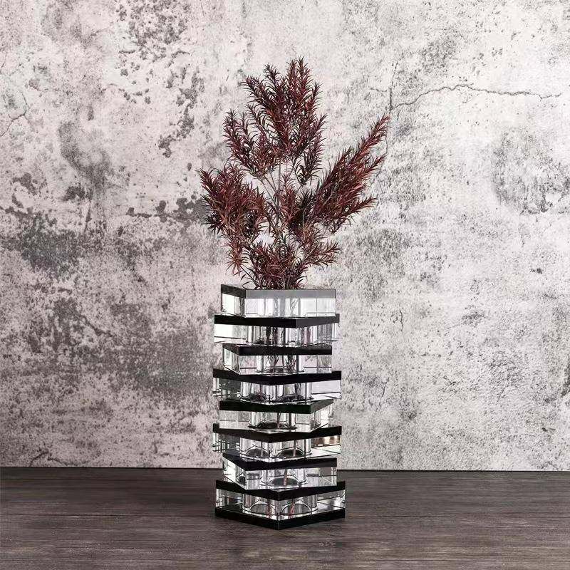 现代轻奢透明创意造型卧室床头水培玻璃花瓶客厅家居餐桌几何摆件,机械设备,其他机械设备,淘宝优惠券,粉丝福利购,淘宝优惠卷