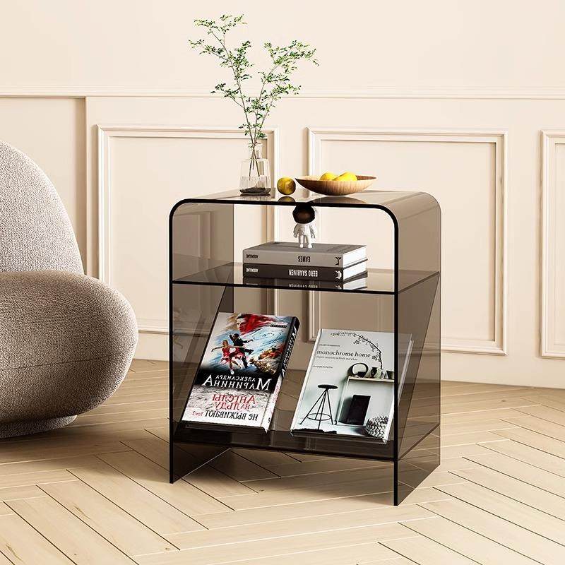 轻奢设计亚克力边几创意角几沙发边柜现代简约床头透明收纳柜小桌,收纳整理,烫衣板及配件,淘宝优惠券,粉丝福利购,淘宝优惠卷