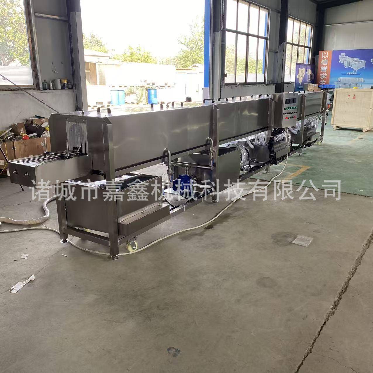 黄桃罐头清洗烘干线全自动水桶冲洗机诸城嘉鑫玻璃瓶洗瓶机