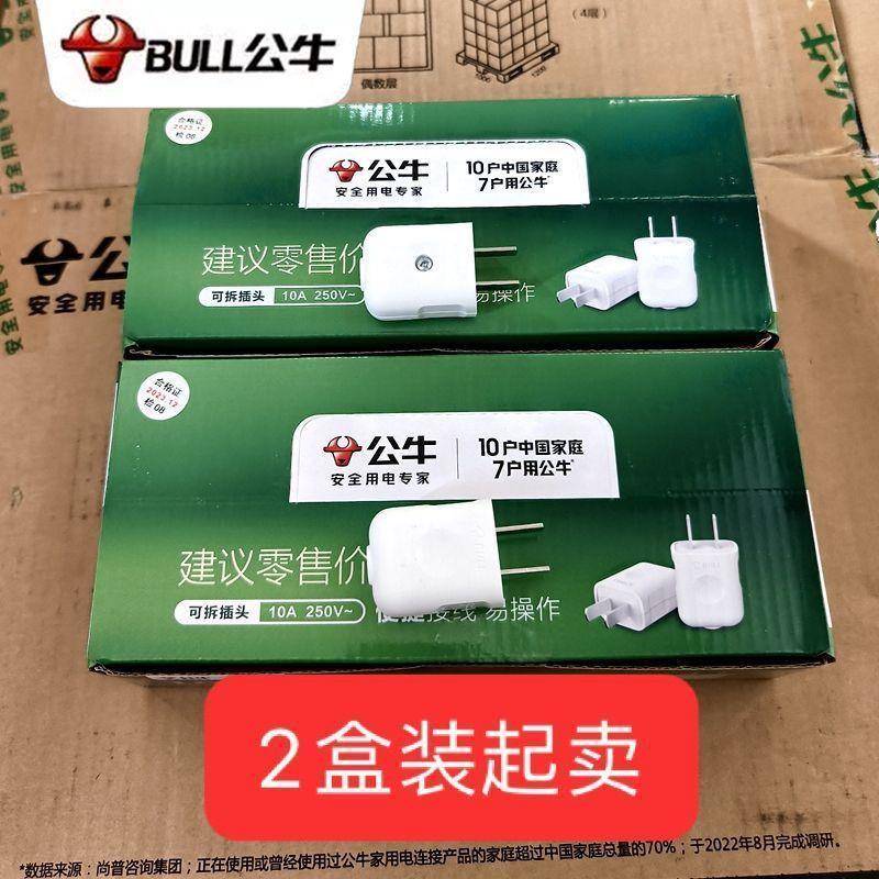 二脚新款插头10A二插头单相二极插头10L1G原装一件包邮