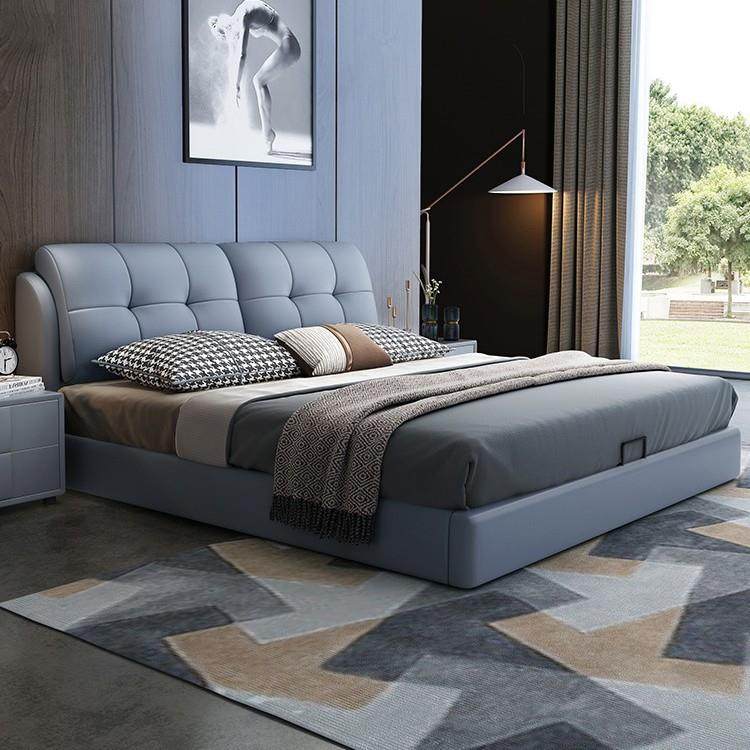 轻奢现代简约真皮床主卧高端大气软包婚床1.5米1.8科技布艺双人床,机械设备,其他机械设备,淘宝优惠券,粉丝福利购,淘宝优惠卷