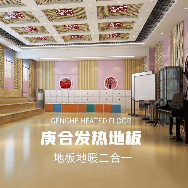 发热地板学校取暖图书馆强复合地暖艺术学校电加热全屋自发热地板