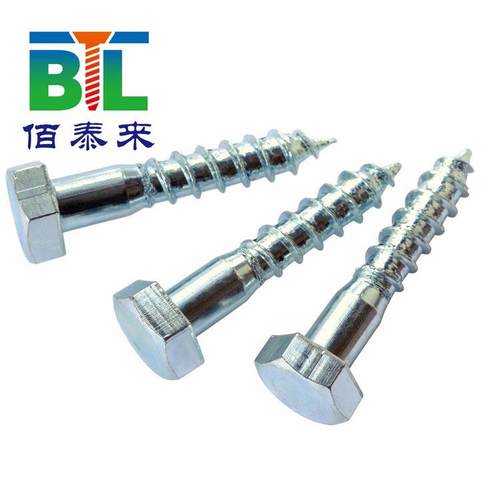 直销现货镀锌外六角自攻螺丝钉木牙螺钉家具橱柜螺丝M6-M12