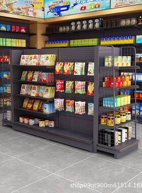 商超便利店货架展示架各种小卖店超市单双面靠墙百货多层展示货架