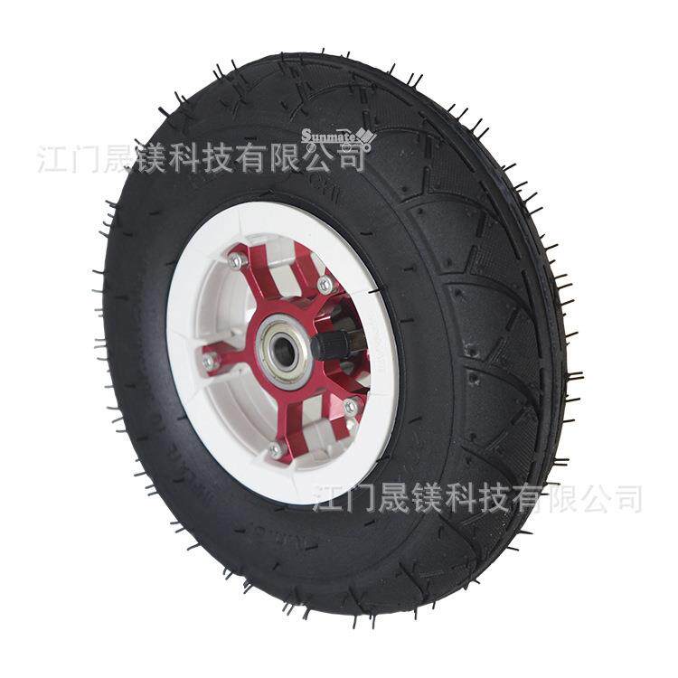 8"X2.0"橡胶铝合金充气轮塑料轮毂橡胶内外胎童车轮滑板车轮